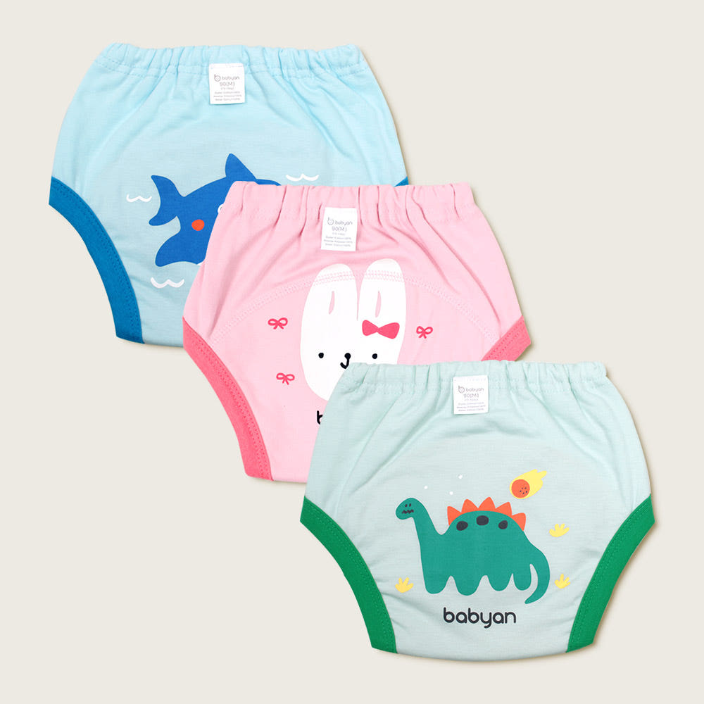 베이비앙 국내산 무형광 방수 배변훈련팬티 배변팬츠 첫 아기 유아팬티
