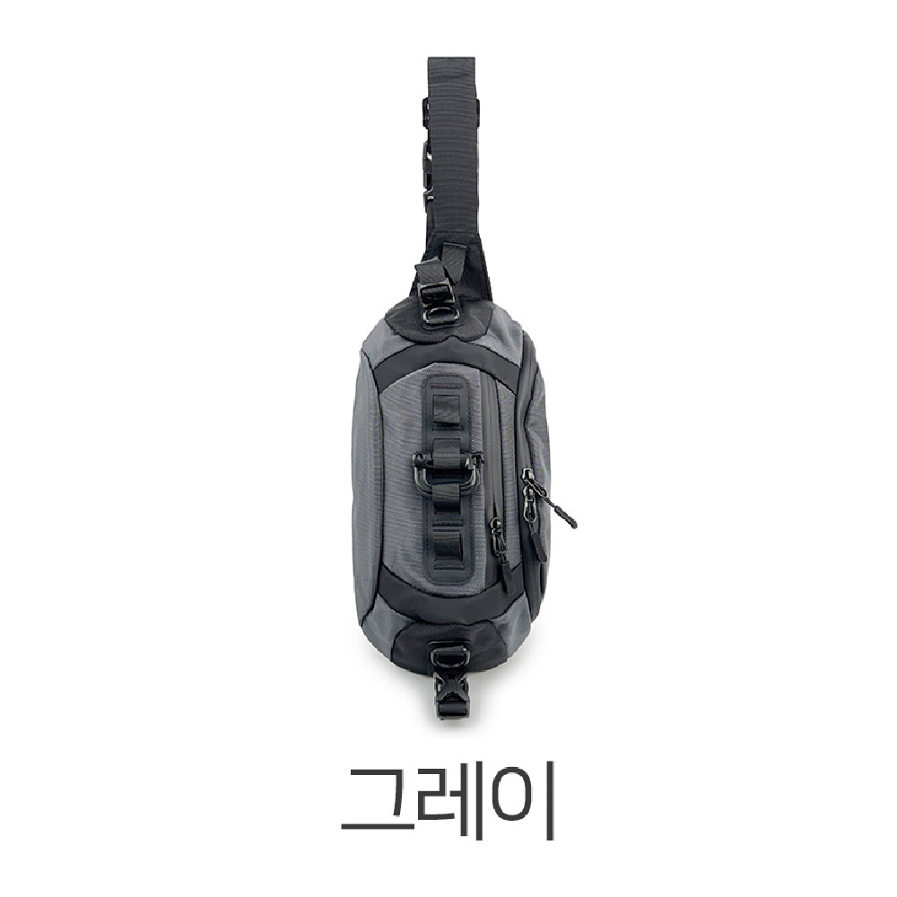 남성 슬링백가방 경량 앞으로 옆으로 매는가방 가벼운 여행보조 크로스백 힙색겸용 - 상세 이미지 4