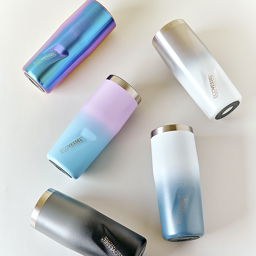 에코베슬 텀블러 스텐 빨대 세트 메트로+다회용 리유저블 스트로우 세척솔 포함 590ml - 상세 이미지 5