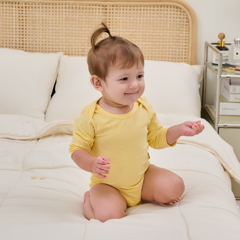 부드러운 유아 아기 긴팔 바디수트 모달 면 혼방 조카선물