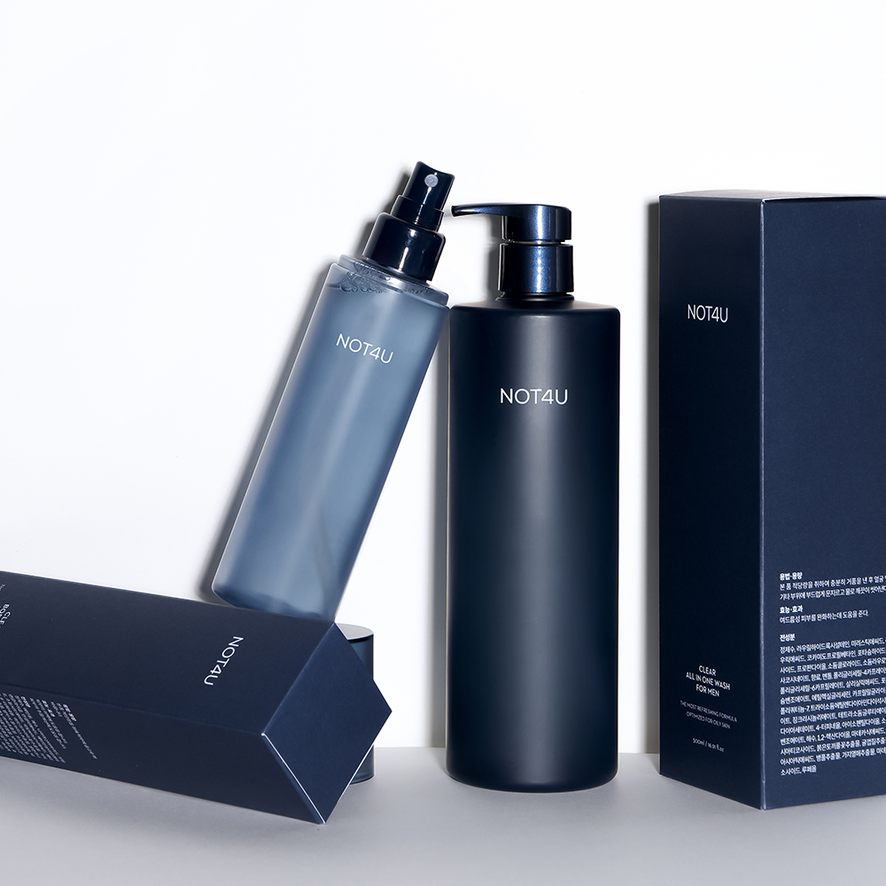 낫포유 클리어 올인원 워시 & 미스트 포 맨 (500ml+200ml) 이미지 4