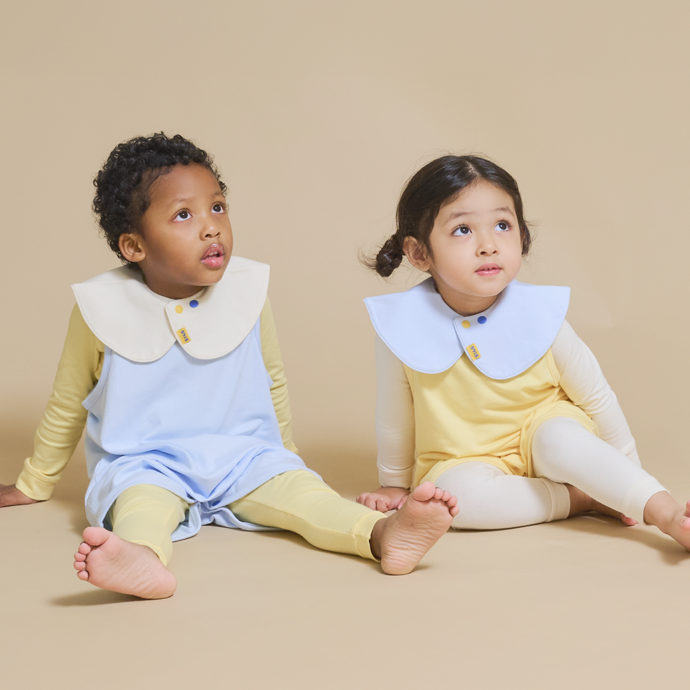 아기 롤링 저자극 턱받이 유아 침받이 모달 텐셀 원단 조카선물