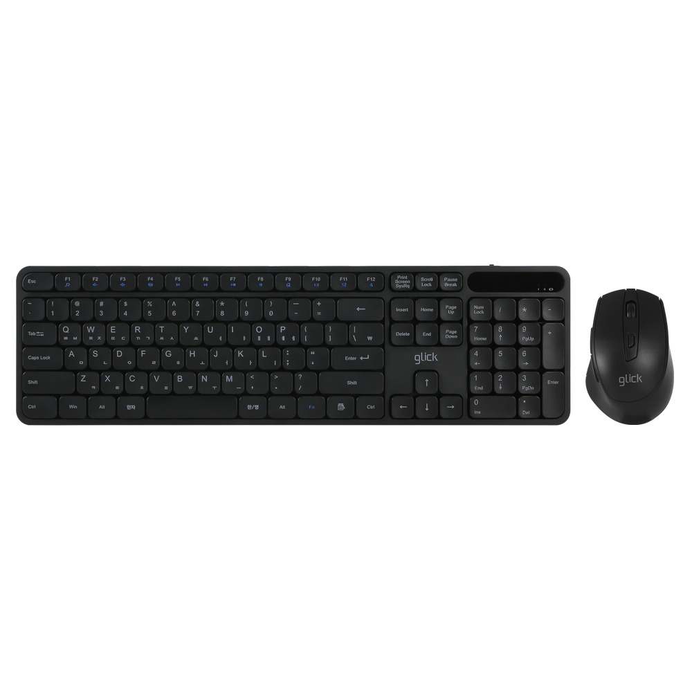 지클릭커 오피스프로 WMK70 사일런스L 무소음 인체공학 무선 키보드 마우스 세트 핑크 - 상세 이미지 2