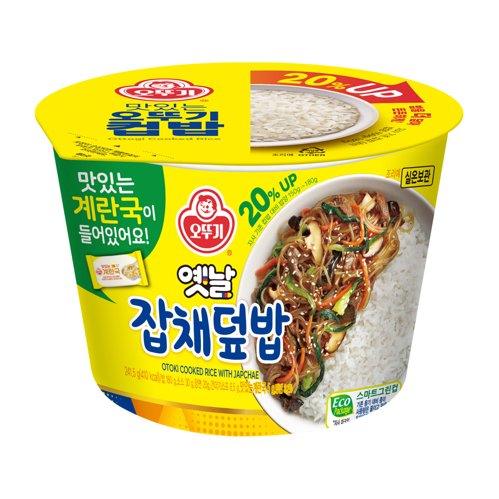 오뚜기 컵밥 옛날잡채덮밥+즉석 계란국 241.5g - 상품 이미지
