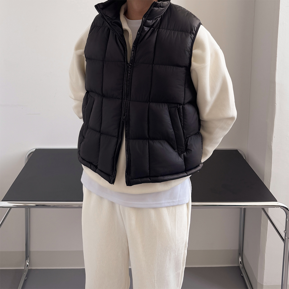 남성경량패딩조끼 러닝패딩조끼 - 상세 이미지 2