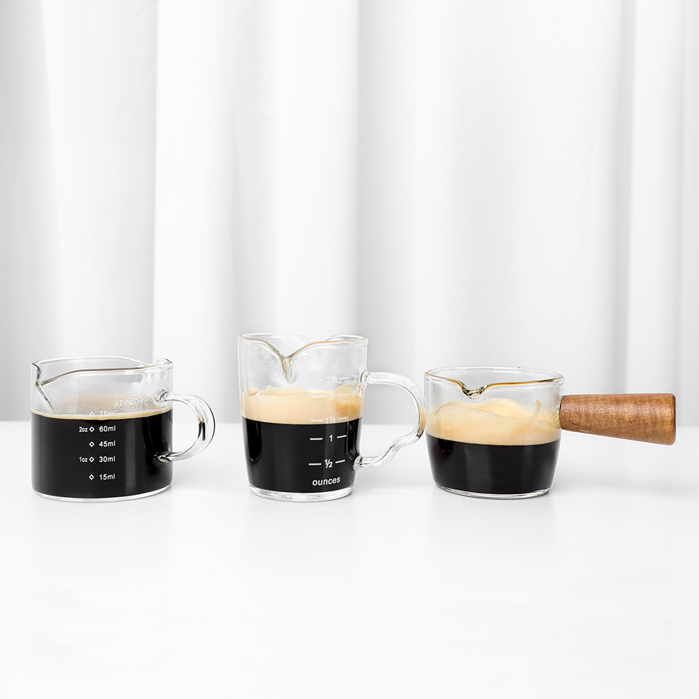 홈인홀 커피 에스프레소 샷잔 푸어링 유리 샷잔 80ml - 상세 이미지 2
