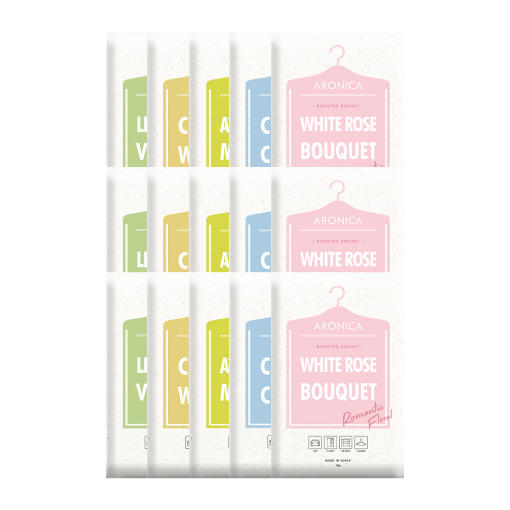 퍼퓸샤쉐 사쉐방향제 18g x 15P 사쉐 샤쉐 옷장디퓨저 탈취제 냄새제거