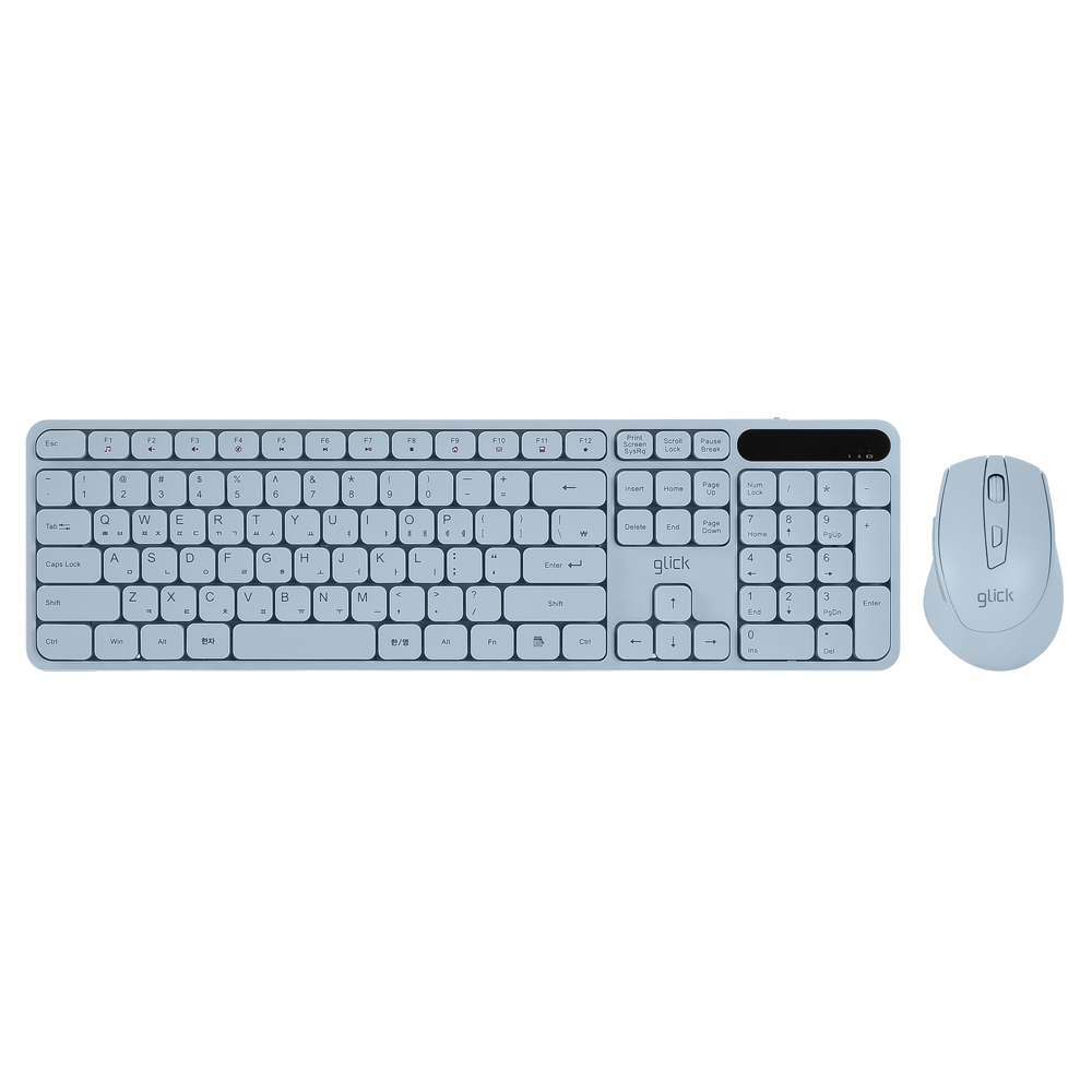 지클릭커 오피스프로 WMK70 사일런스L 무소음 인체공학 무선 키보드 마우스 세트 핑크 - 상세 이미지 3