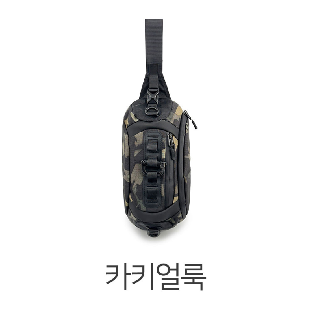 남성 슬링백가방 경량 앞으로 옆으로 매는가방 가벼운 여행보조 크로스백 힙색겸용 이미지 6