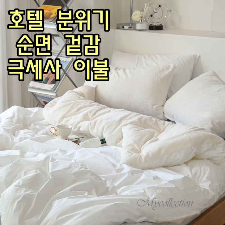 극세사 이불 겨울 두꺼운 호텔식 순면 양면 차렵이불 SS