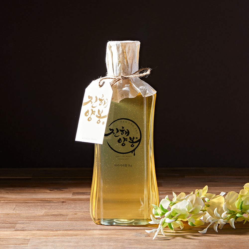 진해양봉 프리미엄등급 벌꿀 국산 아카시아꿀 1.0kg 답례품 꿀 선물 세트