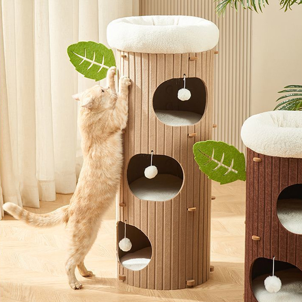 개과천선 트와이그 타워 고양이 스크래쳐 하우스 꿀잠 숨숨집 발톱관리 - 상세 이미지 3