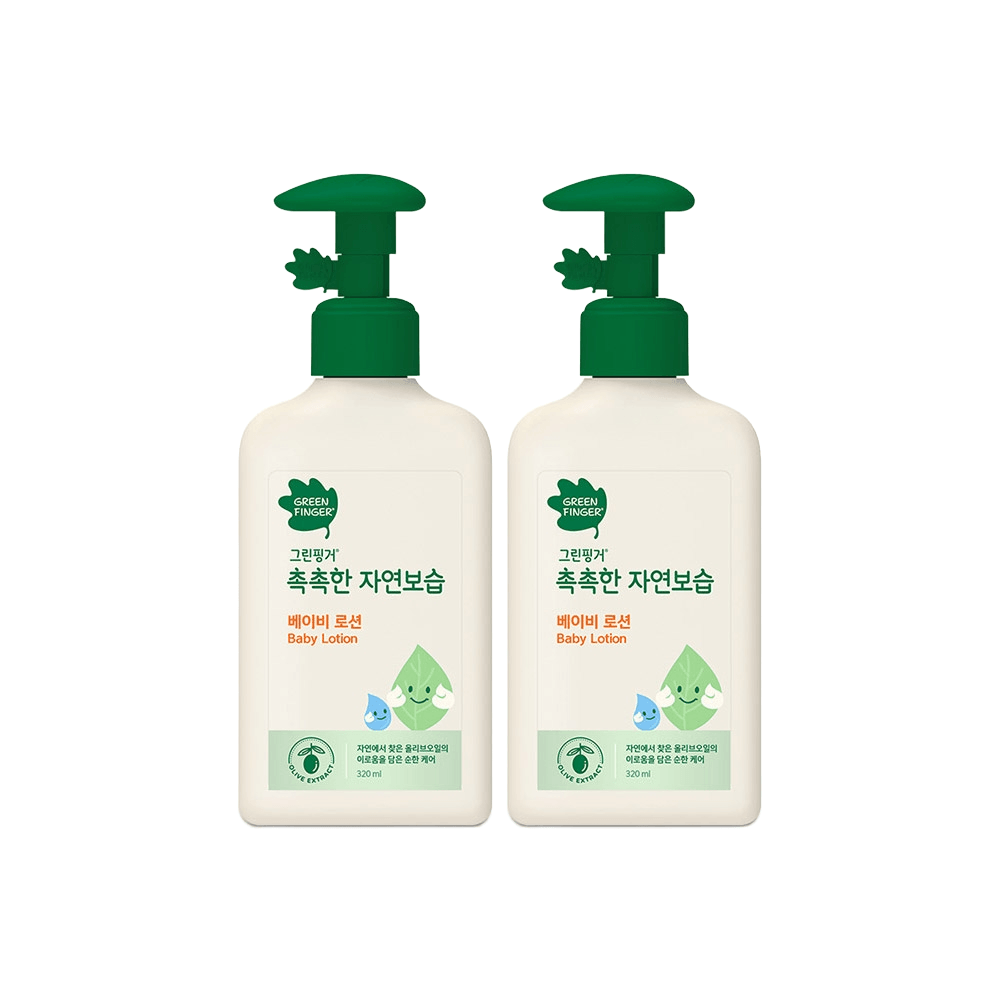 그린핑거 촉촉한 자연보습 베이비 로션 320ml X 2EA 식물유래 : 바잉바잉샵