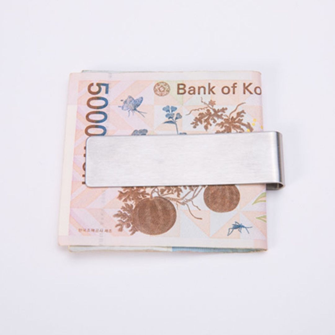 스텐 머니 클립 지폐 카드 하이패스 정리 집게 남자 클러치 명함 지갑 고정 - 상세 이미지 2