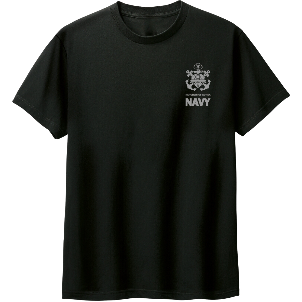 해군 NAVY 거북선 면 반팔 티셔츠 - 상세 이미지 2