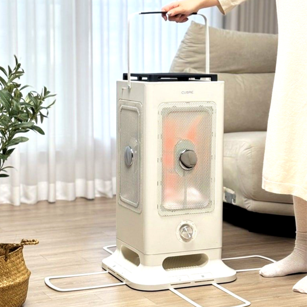 하이라이트 오방 난로 대형 전기 히터 난방 기구 온열기 거실 스탠드형 사무실 공장 업소용