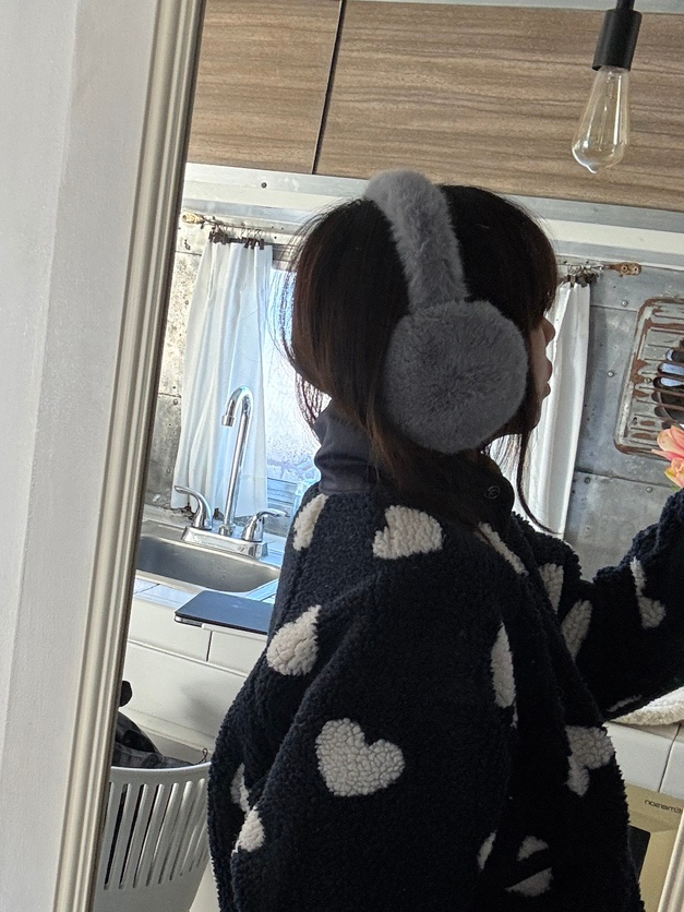 폴더블 에코퍼 귀마개 밍크 방한 귀도리 상세 이미지 5
