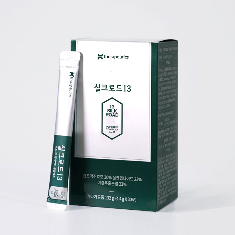 실크로드13 맥주 효모 미강 추출 분말 단백질 실크 펩타이드 30포, 1개 - 상세 이미지 4