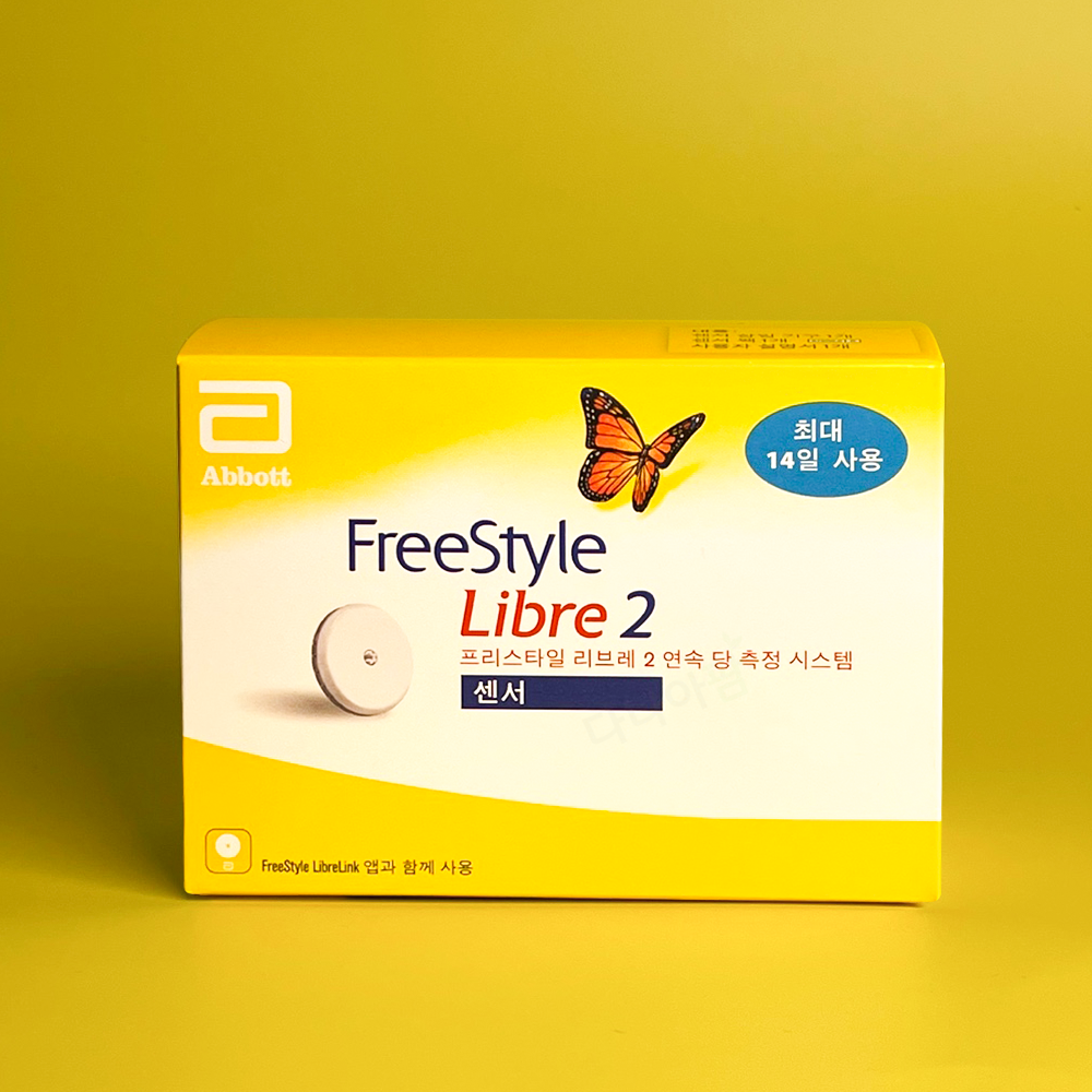 무채혈 연속혈당측정기 프리스타일 리브레2+패치 4매+알콜솜 100매 당뇨 당체크기 1형당뇨