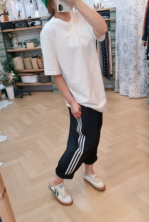 (무배) 라운드 반소매 면 이너 티셔츠 - 상세 이미지 4