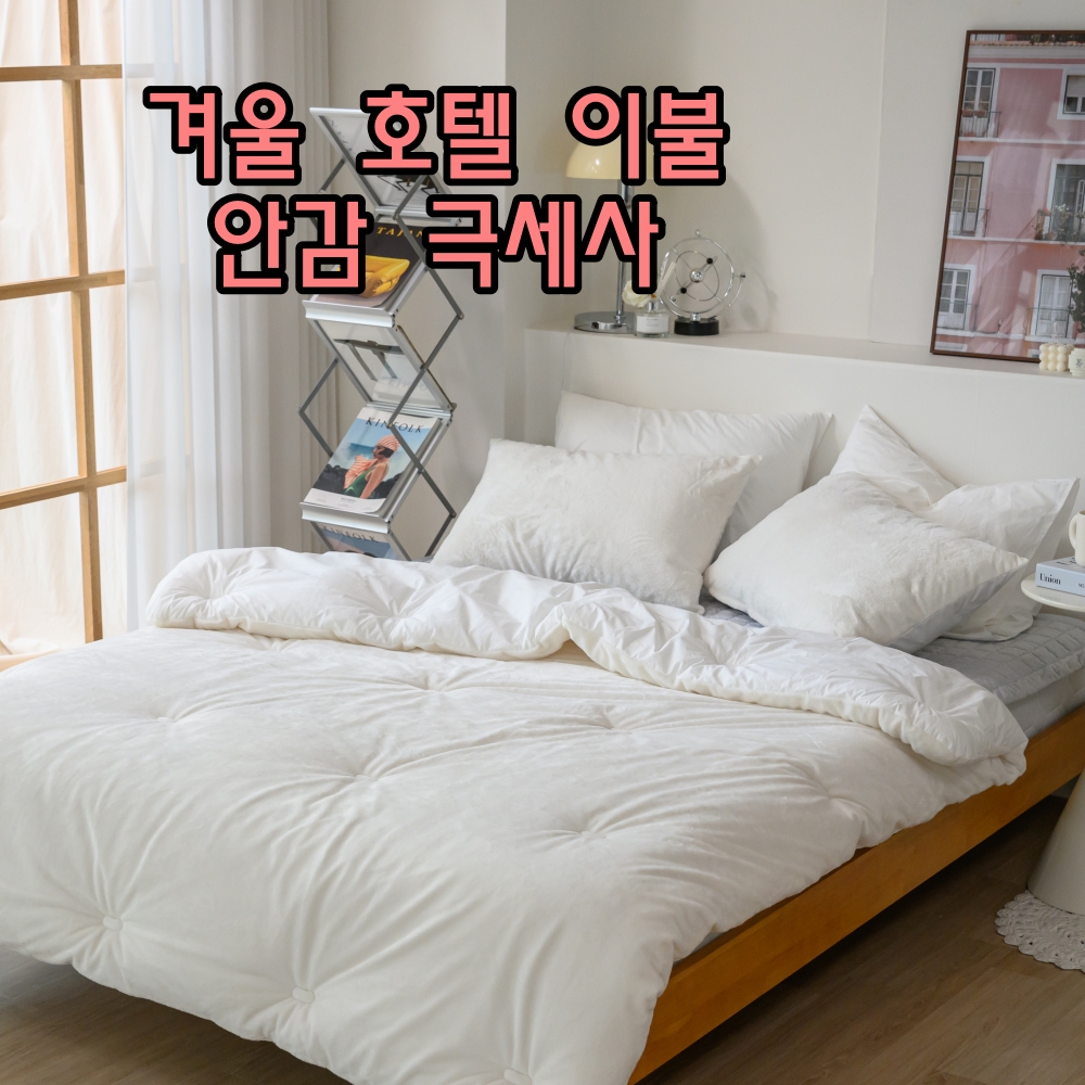 극세사 이불 겨울 두꺼운 호텔식 순면 양면 차렵이불 SS