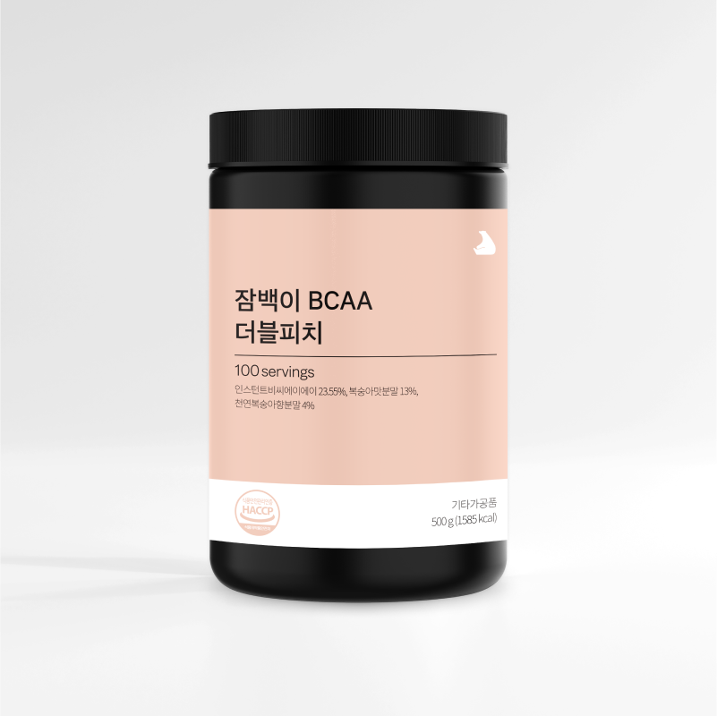 잠백이 BCAA 아미노산 애플레몬 500g 100서빙 - 상세 이미지 3