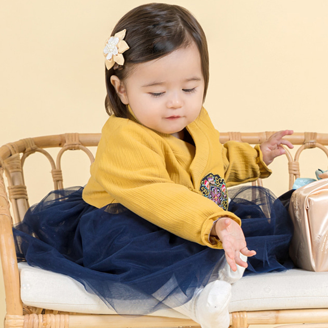 유아 여아 한복소품 진주 배씨 헤어핀 - 상세 이미지 2