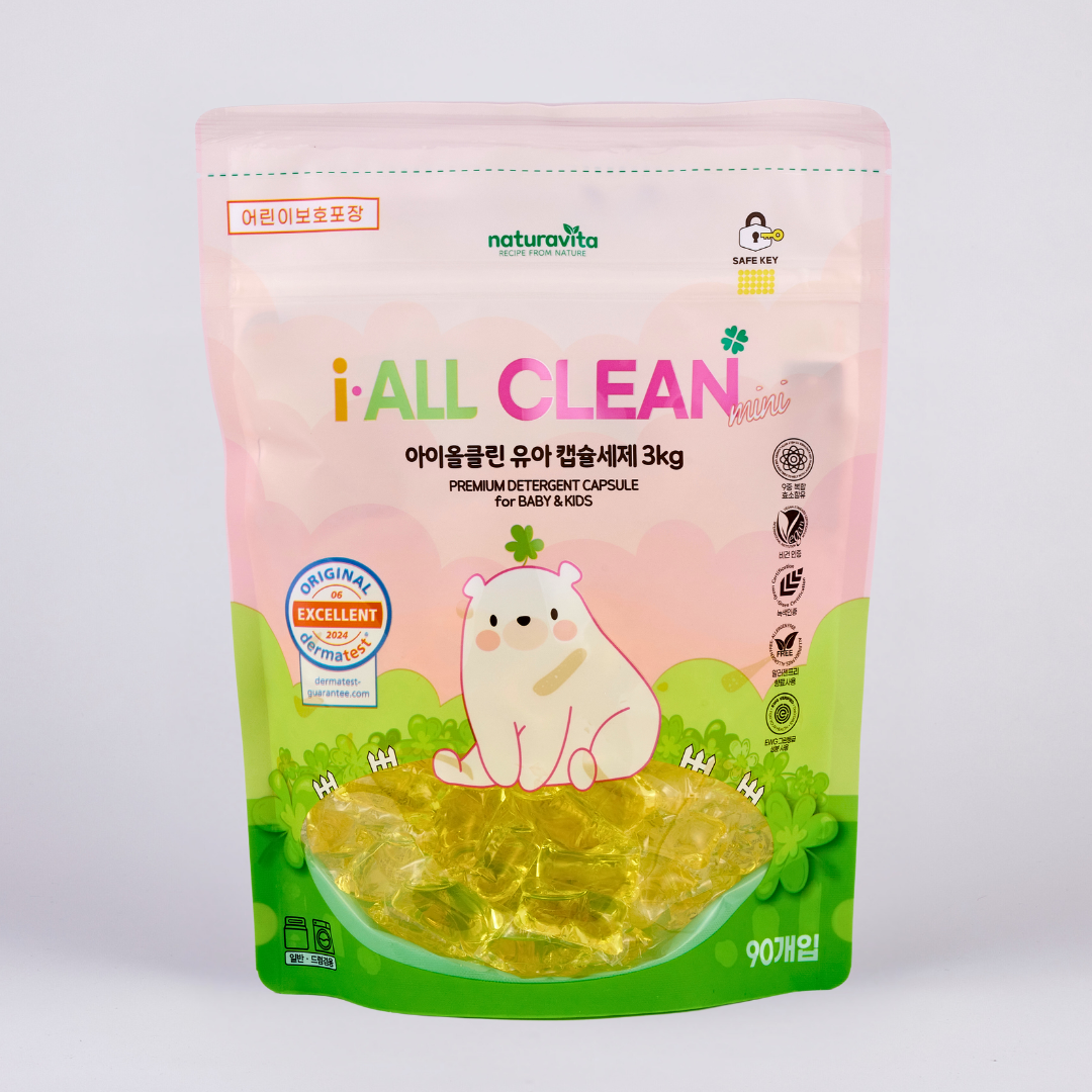나투라비타 아이올클린 신생아 유아 아기세제 효소 캡슐세제 7g 90개입 미니 중성 세탁세제