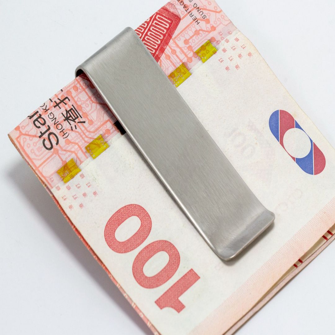 스텐 머니 클립 지폐 카드 하이패스 정리 집게 남자 클러치 명함 지갑 고정 이미지 8