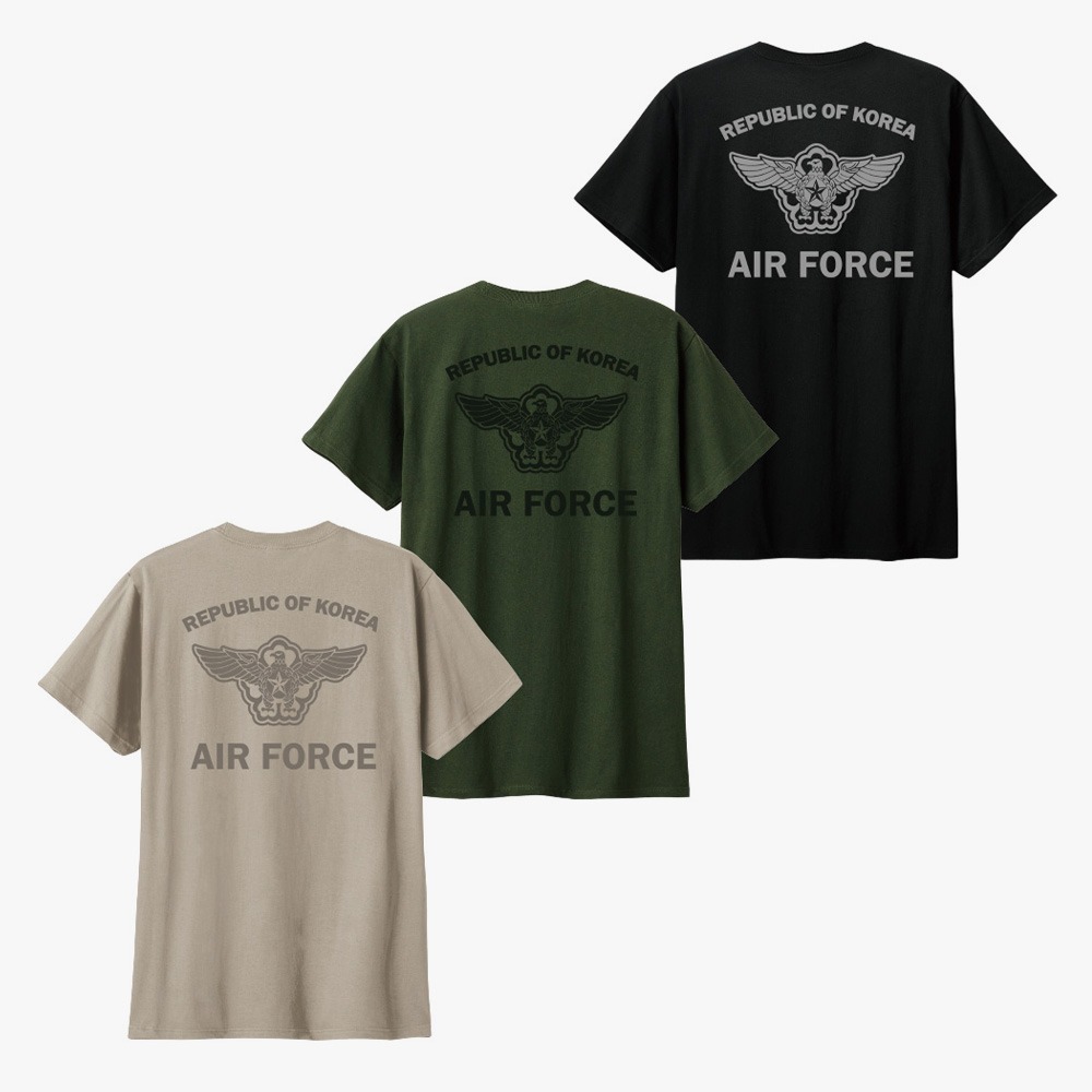 공군 에어포스 면 반팔 티셔츠