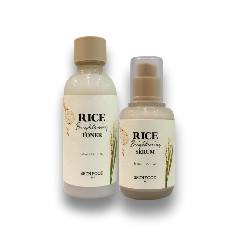 스킨푸드 라이스 브라이트닝 2종 (토너160ml+세럼55ml) - 상품 이미지