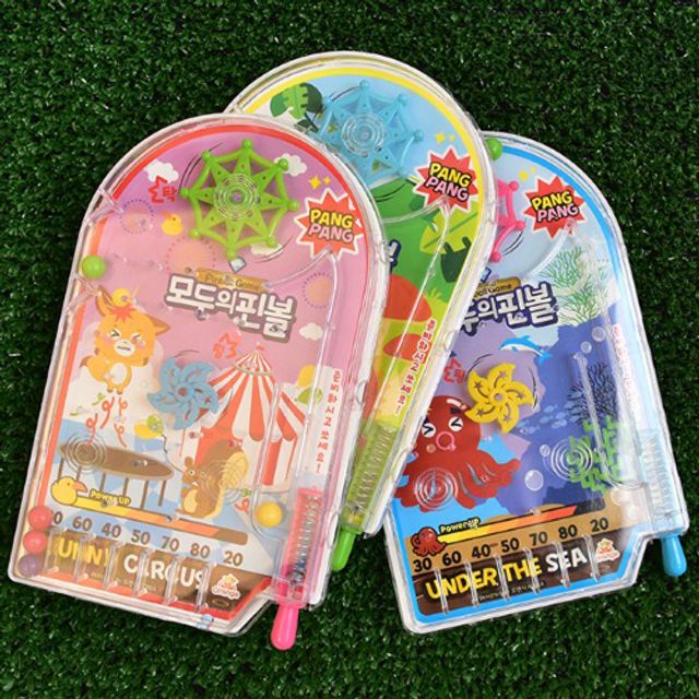 모두의핀볼 3개세트 게임기 미니 고전 핀볼 피젯토이 휴대용 레트로게임 : 땡스마일