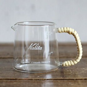 칼리타 Kalita 라탄 손잡이 커피서버 내열유리 유리컵 400ml - 상품 이미지