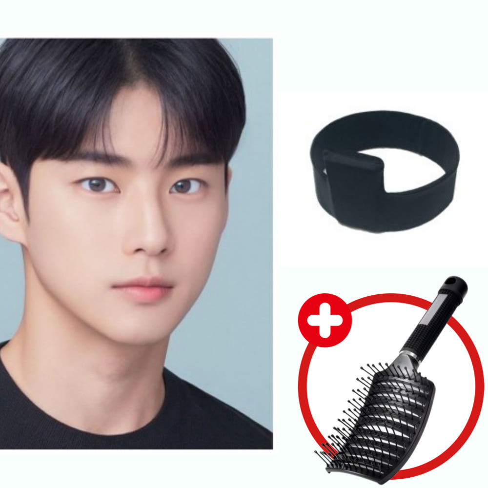 편리연구소 가르마 집게 헤어밴드 남자 옆머리 누르기 앞머리 다운펌 기계 머리누르기 특허등록 - 상세 이미지 2