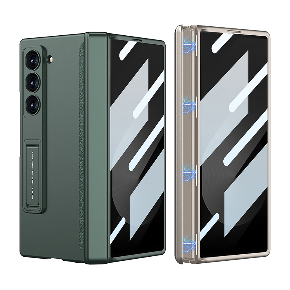 힌지보호 풀커버 스탠딩 케이스 그린, 갤럭시Z 폴드 SE(갤럭시Z 폴드6 SE) - 상세 이미지 5