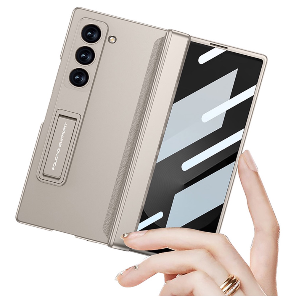 힌지보호 풀커버 스탠딩 케이스 그린, 갤럭시Z 폴드 SE(갤럭시Z 폴드6 SE) - 상품 이미지