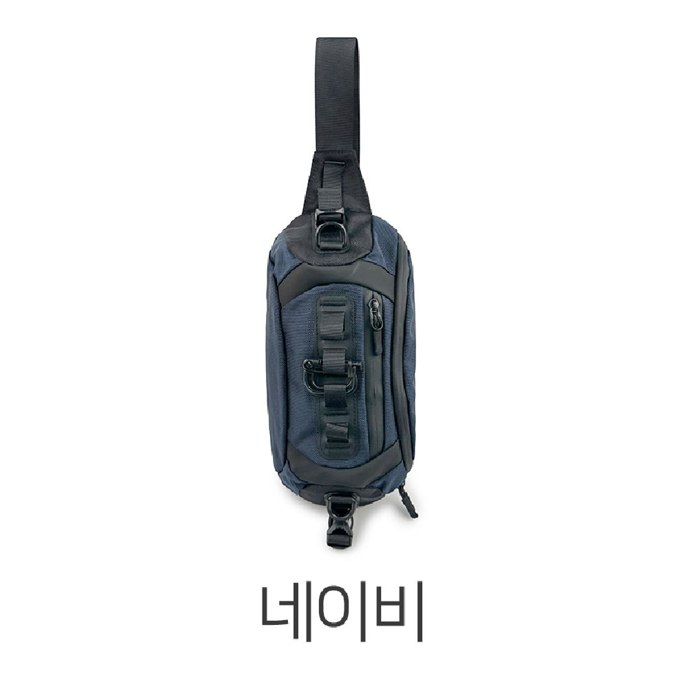 남성 슬링백가방 경량 앞으로 옆으로 매는가방 가벼운 여행보조 크로스백 힙색겸용 - 상세 이미지 5