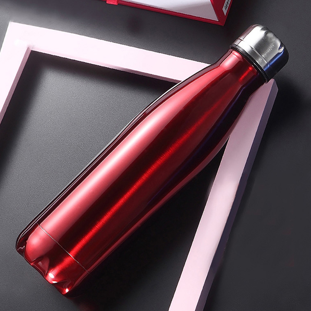 유광 보온병 진공 보온보냉 물통 등산 레저 텀블러 500ml