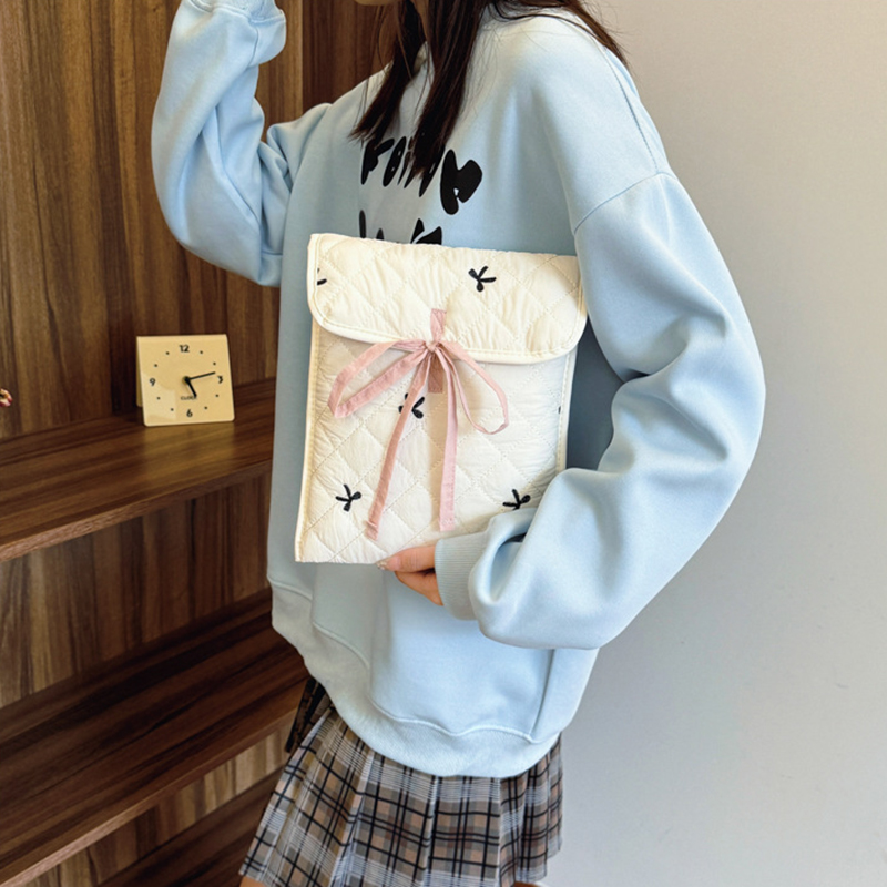 리본 노트북 파우치 예쁜 여성 여자 맥북 패드용 - 상세 이미지 3