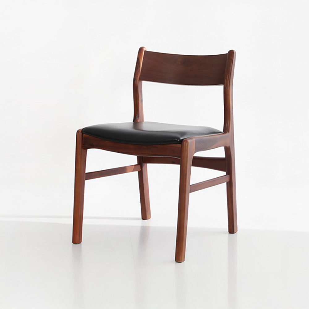 [2개번들] 비엣트 원목의자 BDC01 아카시아 다크브라운