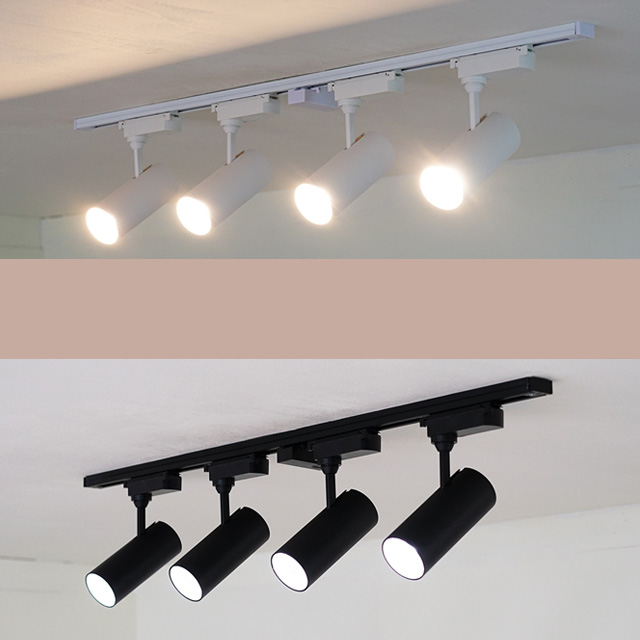 COB LED 일체형 레일등 20W 세트 (1M) 2color 주방등 카페조명 레일조명 - 상품 이미지