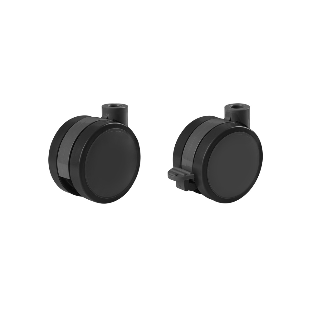 티렉스 가구 바퀴 소형 캐스터 의료용 6cm 회전(블랙) 4개 1.2cm(M12) 볼트 - 상세 이미지 3