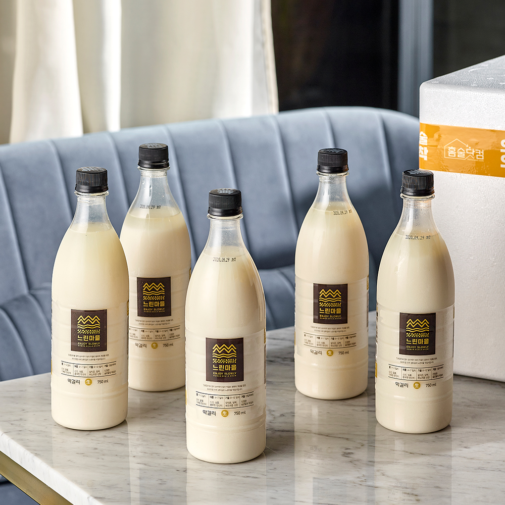 무아스파탐 프리미엄 느린마을막걸리 750ml x 5입