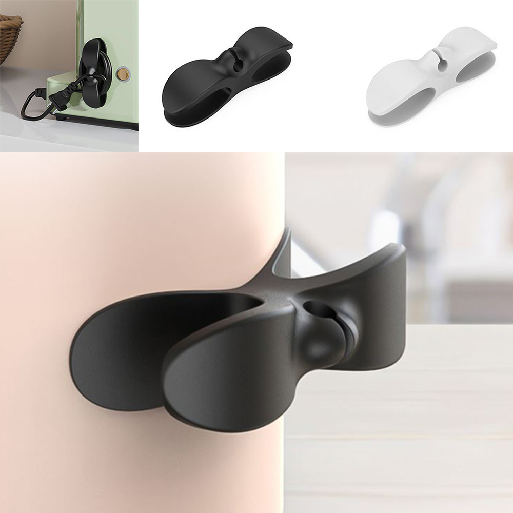 다용도 케이블 홀더 10개입 접착식 전선 정리 고정 색상랜덤