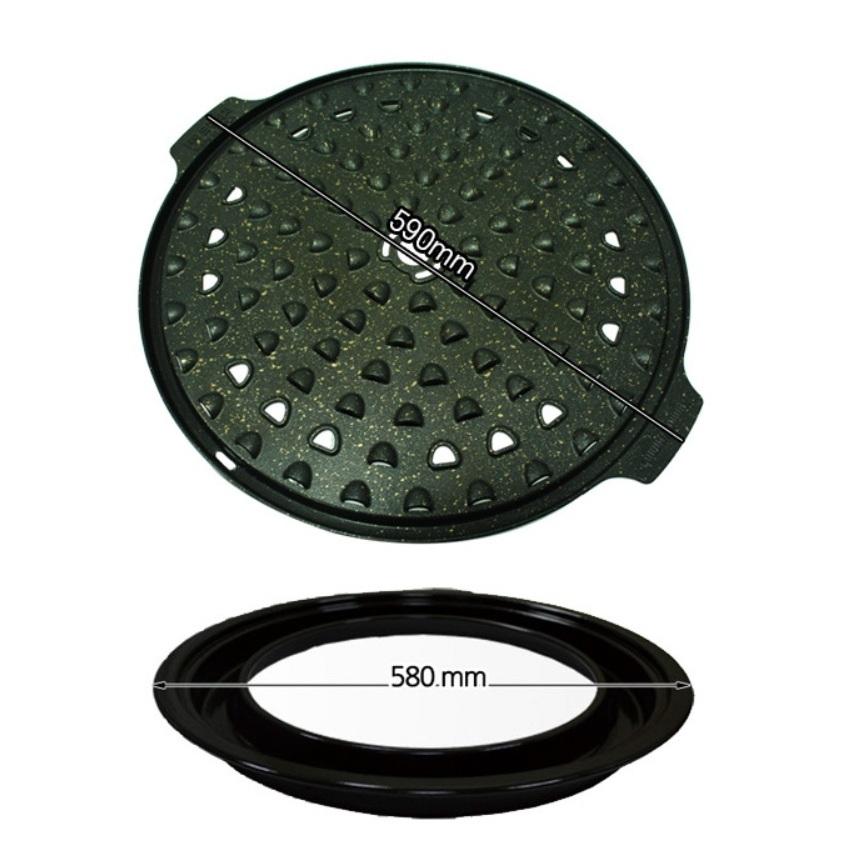 원형불판 업소용 국산 삼겹살구이팬 솥뚜껑불판