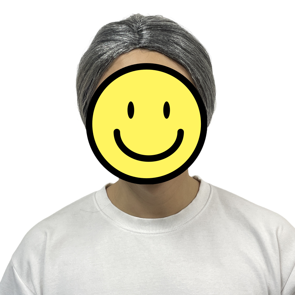 할머니가발 노인가발 흰머리 백발 뽀글이 쪽진머리 파마머리 촌캉스 - 상세 이미지 4