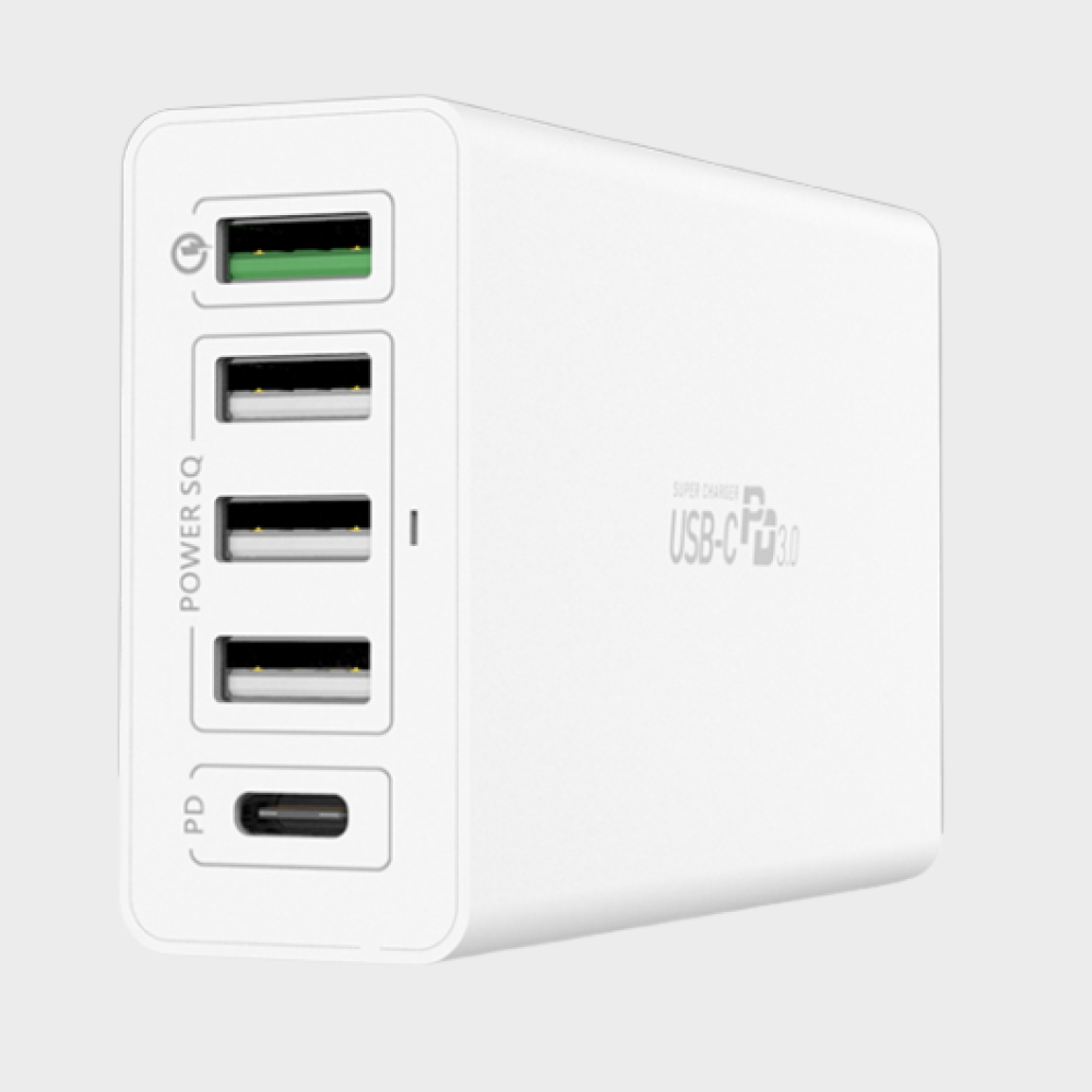C타입 PD 삼성 초고속 PPS 아이폰 멀티 갤럭시 접지형 5포트 USB 충전기 60W - 상세 이미지 3
