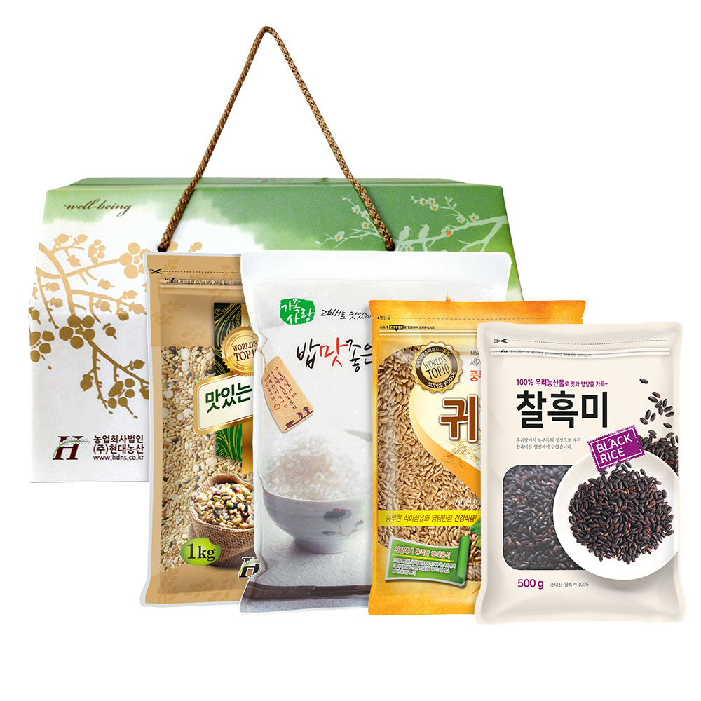 웰빙 혼합곡 4종 선물세트 : 주식회사 현대농산