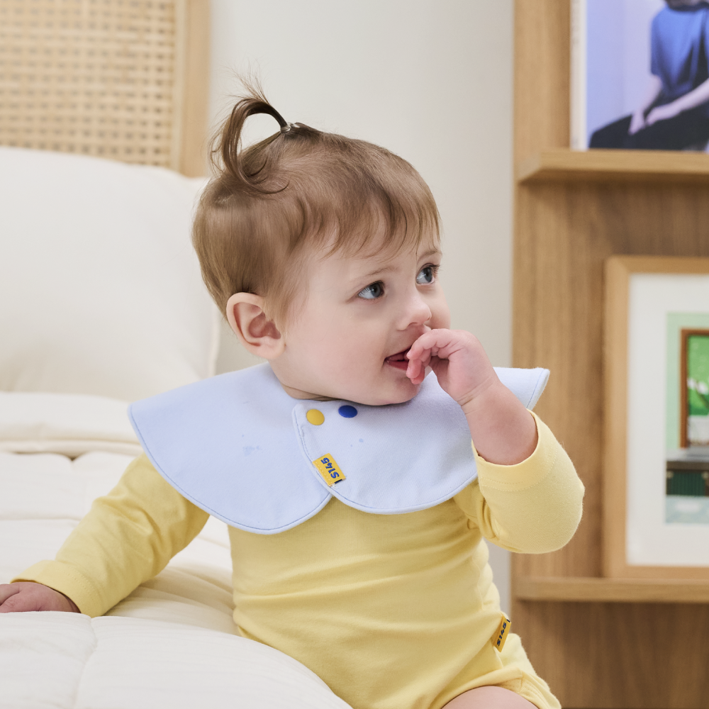 아기 롤링 저자극 턱받이 유아 침받이 모달 텐셀 원단 조카선물