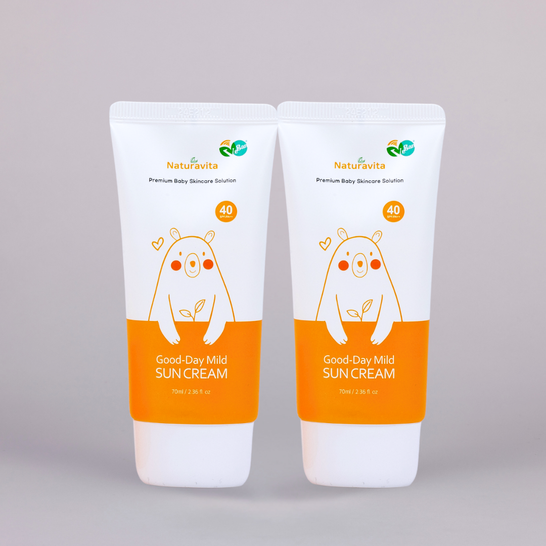 나투라비타 아기 선크림 유아 어린이 온가족 썬크림 안심성분 70ml 2개 (SPF40)